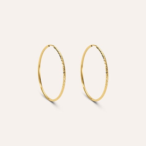 Orecchini A Cerchio Toujours Oro Giallo - Orecchini a Cerchio Donna | Stroili