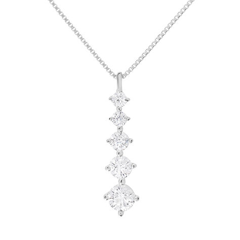 Collana Claire Oro Bianco Cubic Zirconia - Collane Donna | Stroili