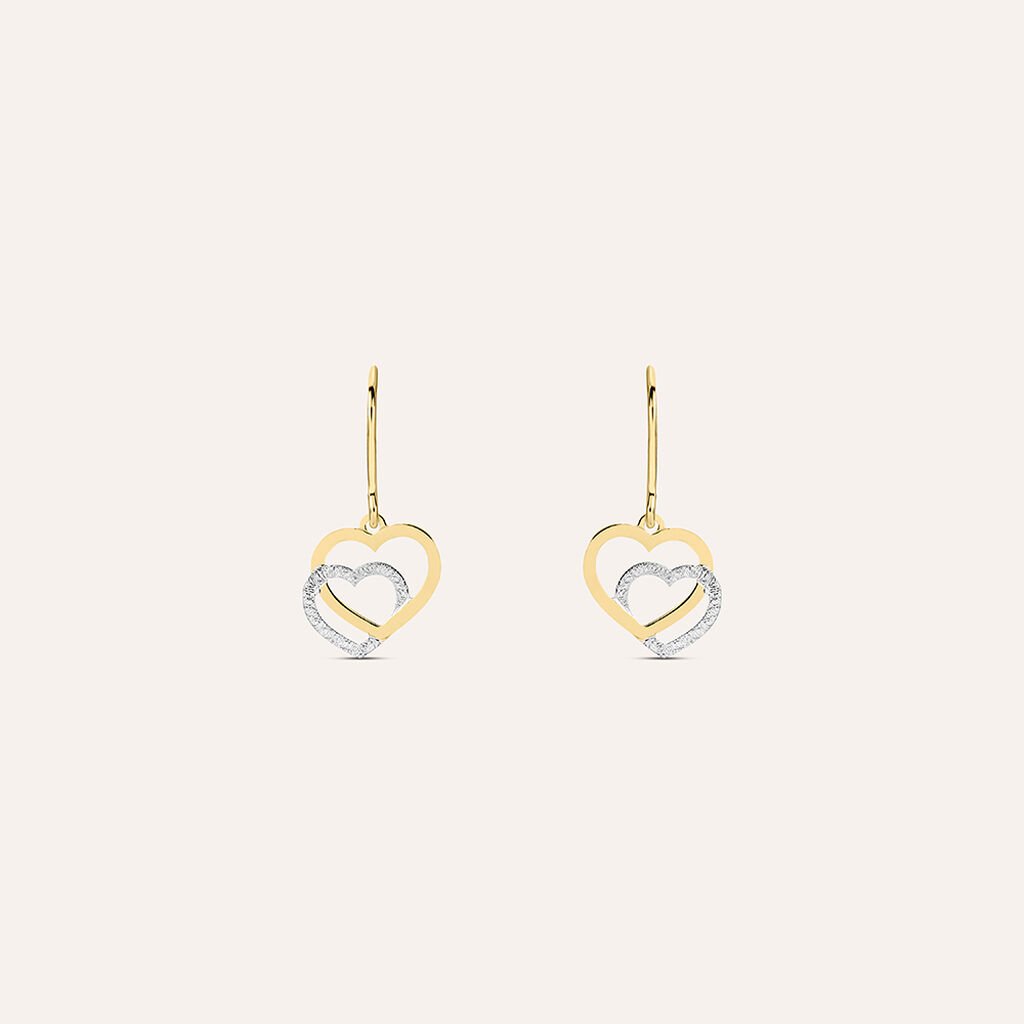 Orecchini Pendenti Beverly Oro Bicolore