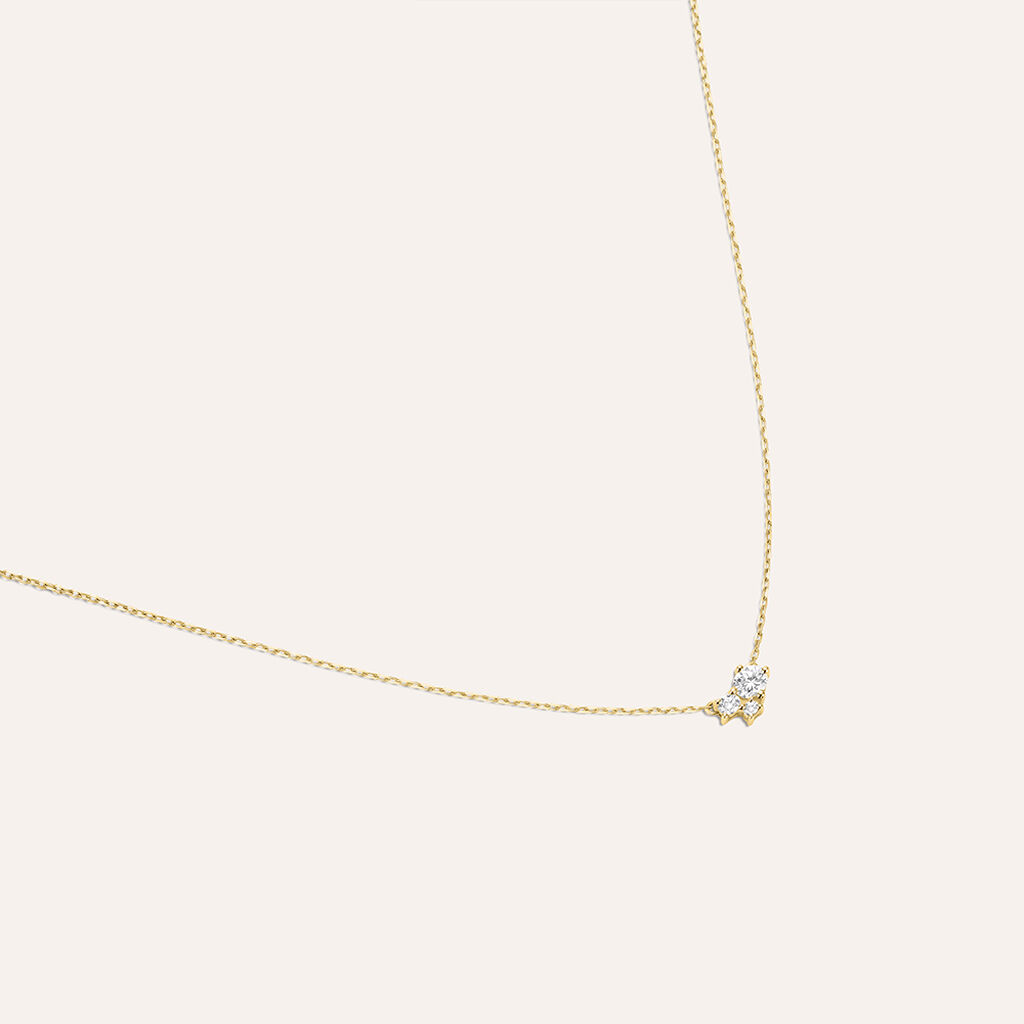 Collana Diamade Glam Oro Giallo Diamante Lab-Grown