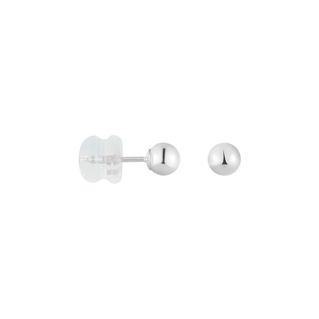 Orecchini Lobo Bon Ton Oro Bianco - Orecchini a Lobo Donna | Stroili