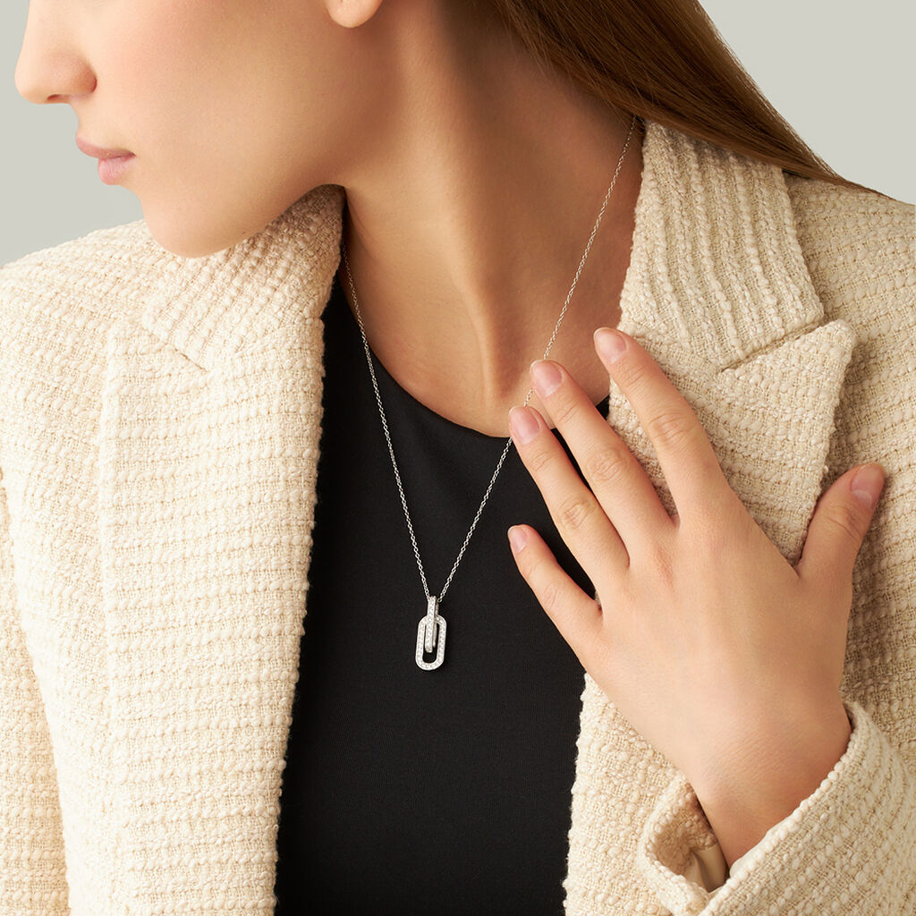 Collana Silver Shine Argento Rodiato Cubic Zirconia - Collane Donna | Stroili