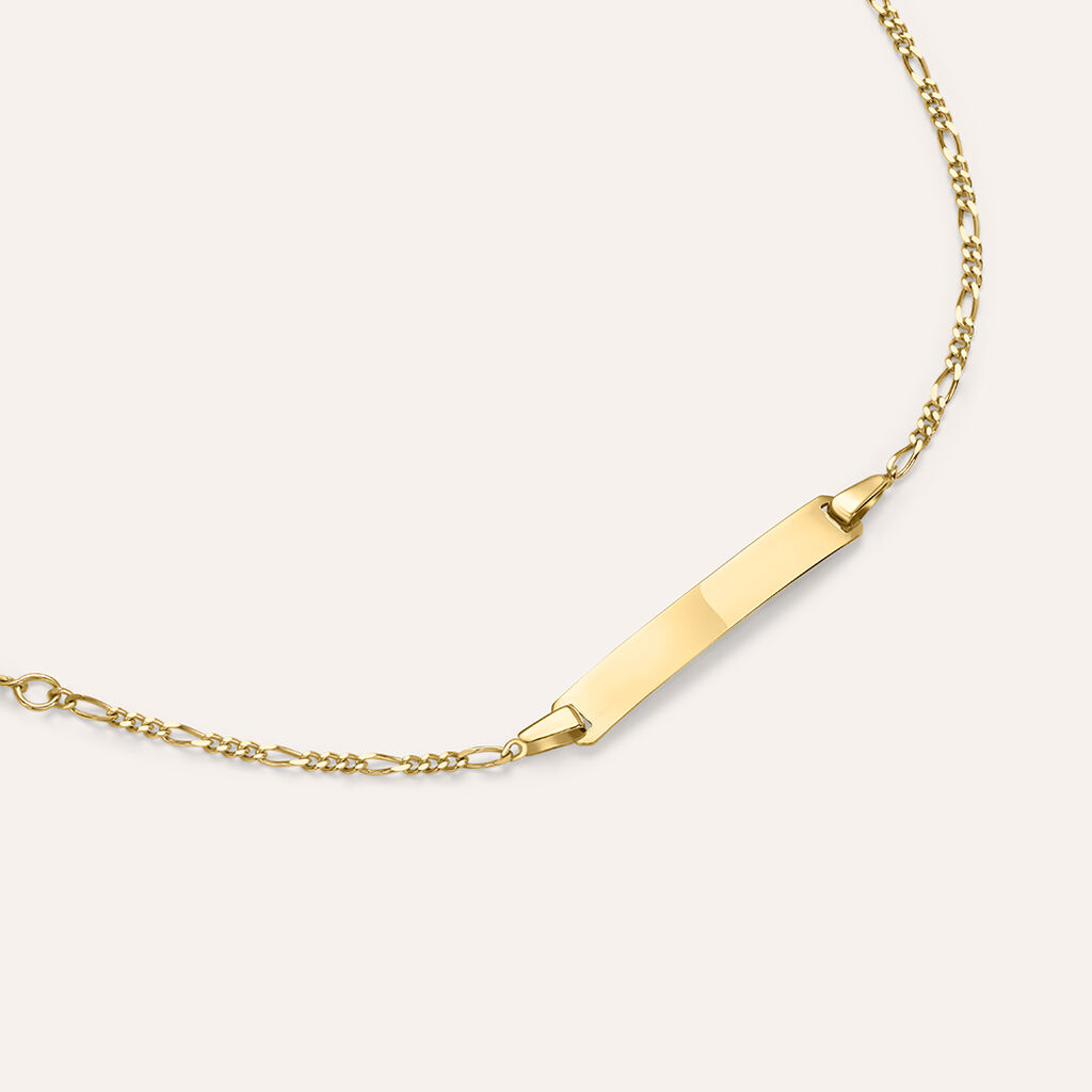 Bracciale Con Targhetta Holy Oro Giallo