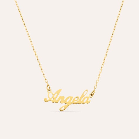 Collana Angela Gold Names Oro Giallo - Collane Unisex | Stroili