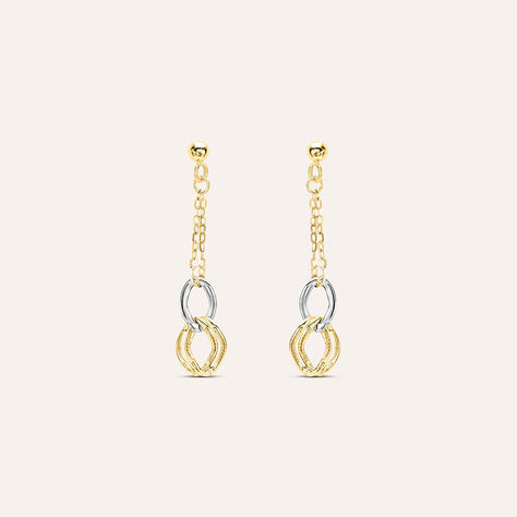 Orecchini Pendenti Beverly Oro Bicolore - Orecchini Pendenti Donna | Stroili