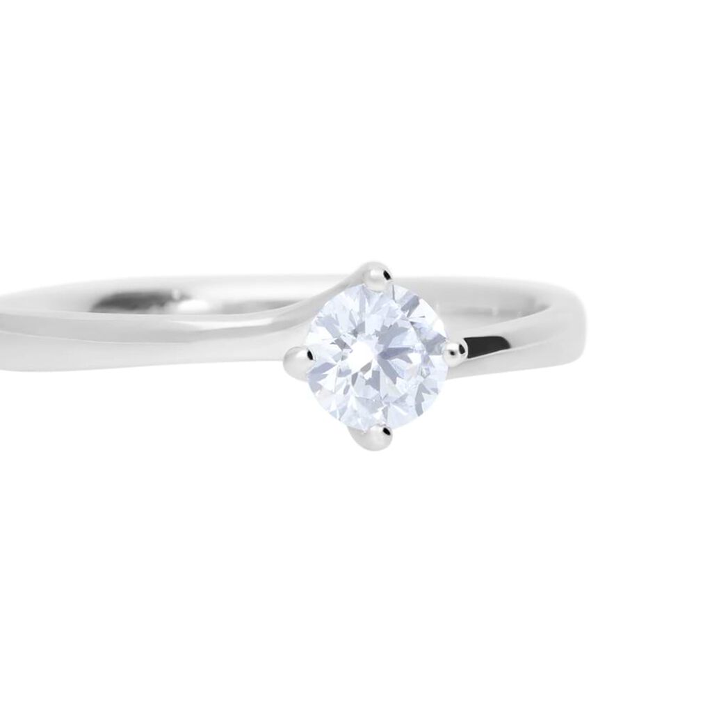 Anello Solitario Valentino Diamade Oro Bianco Diamante Lab-Grown - Anelli con Pietre Donna | Stroili