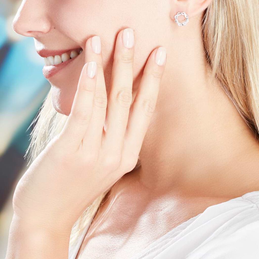 Orecchini Lobo Silver Shine Argento Rodiato Cubic Zirconia - Orecchini a Lobo Donna | Stroili