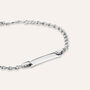 Bracciale Con Targhetta Silver Baby Argento Rodiato