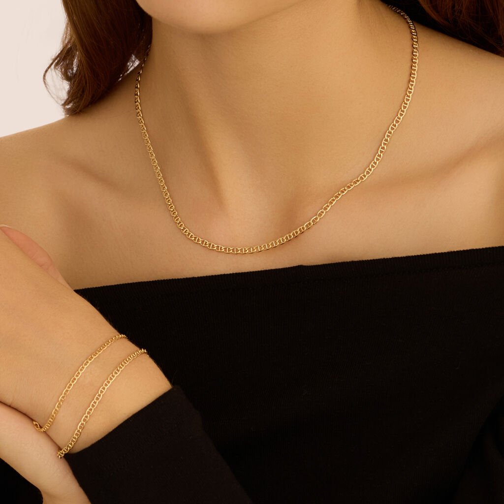 Bracciale Catena Colette Oro Giallo - Bracciali Unisex | Stroili