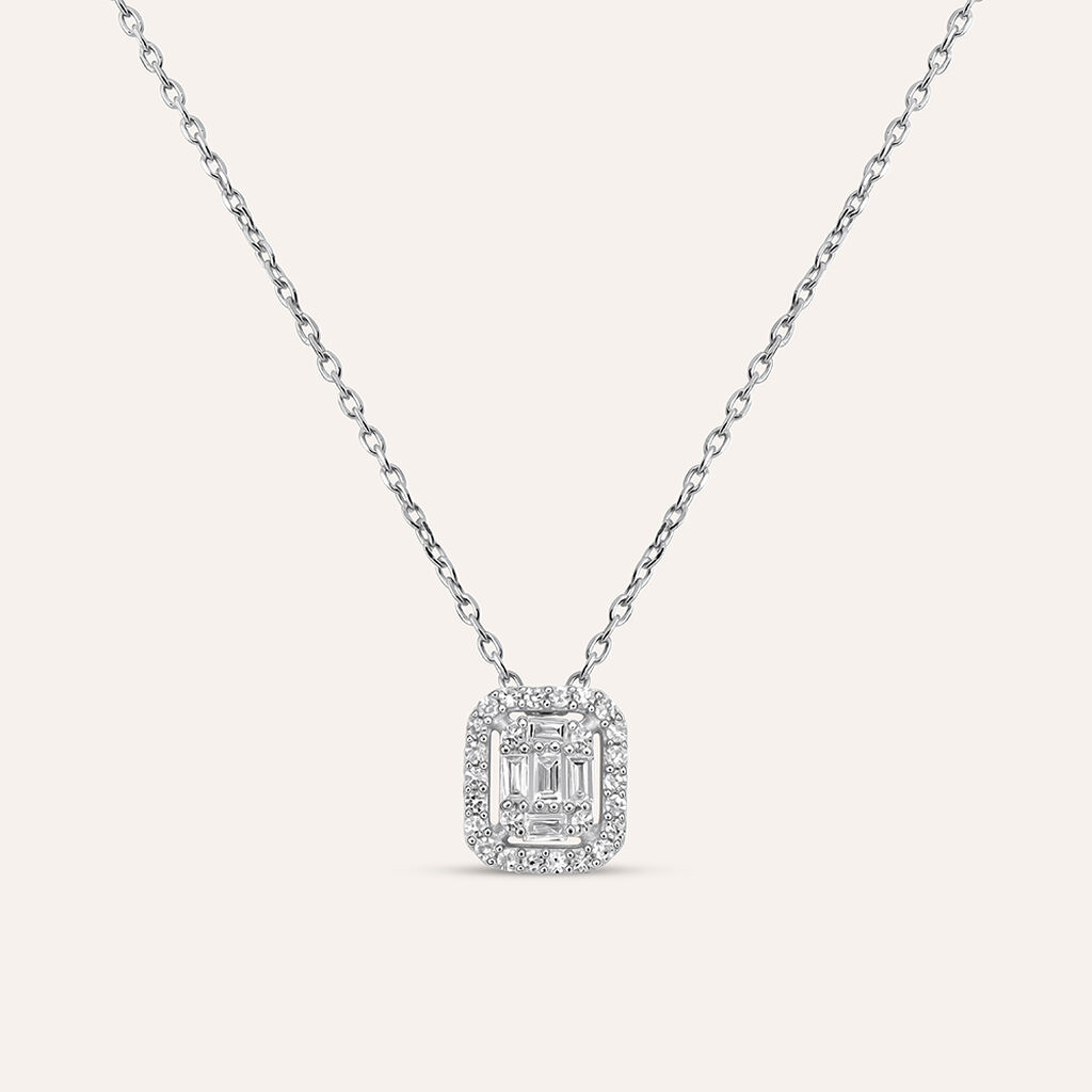 Collana Sophia Oro Bianco Diamante