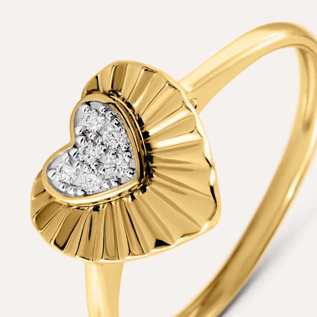 Anello Fantasia Claire Oro Giallo Cubic Zirconia