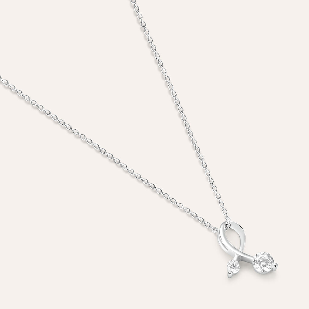 Collana Silver Elegance Argento Rodiato Cubic Zirconia