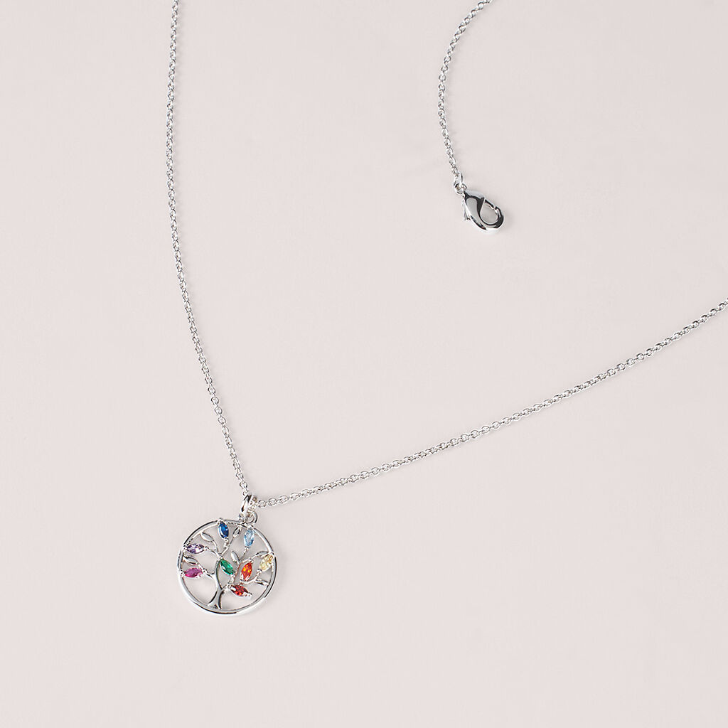 Collana Silver Moments Argento Rodiato Cubic Zirconia