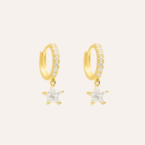 Orecchini A Cerchio Toujours Oro Giallo Cubic Zirconia - Orecchini a Cerchio Donna | Stroili