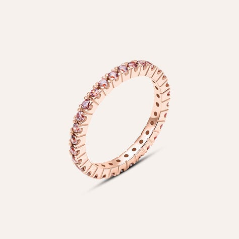 Anello Eternity Silver Rainbow Argento Rosato Cubic Zirconia - Anelli Donna | Stroili