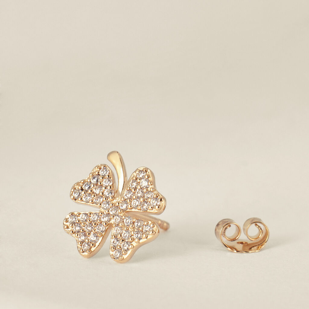 Orecchini Lobo Golden Dream Placcato Oro Giallo Cubic Zirconia - Orecchini a Lobo Donna | Stroili