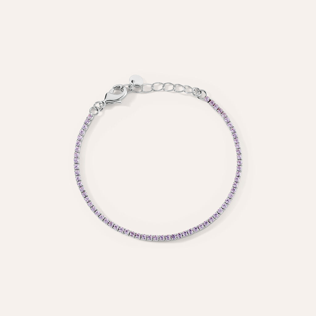 Bracciale Tennis Romantic Shine Metallo Cristallo