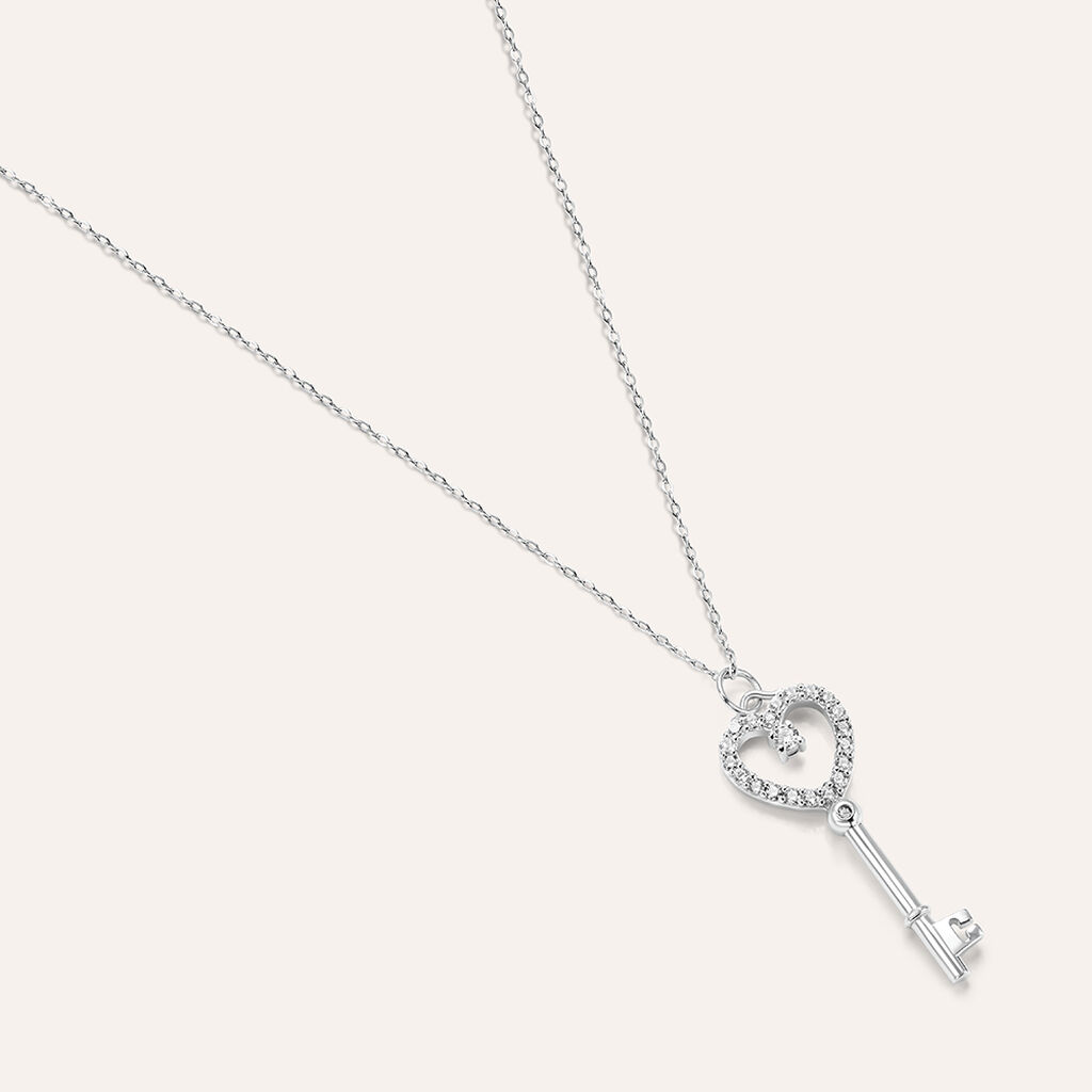 Collana Silver Elegance Argento Rodiato Cubic Zirconia