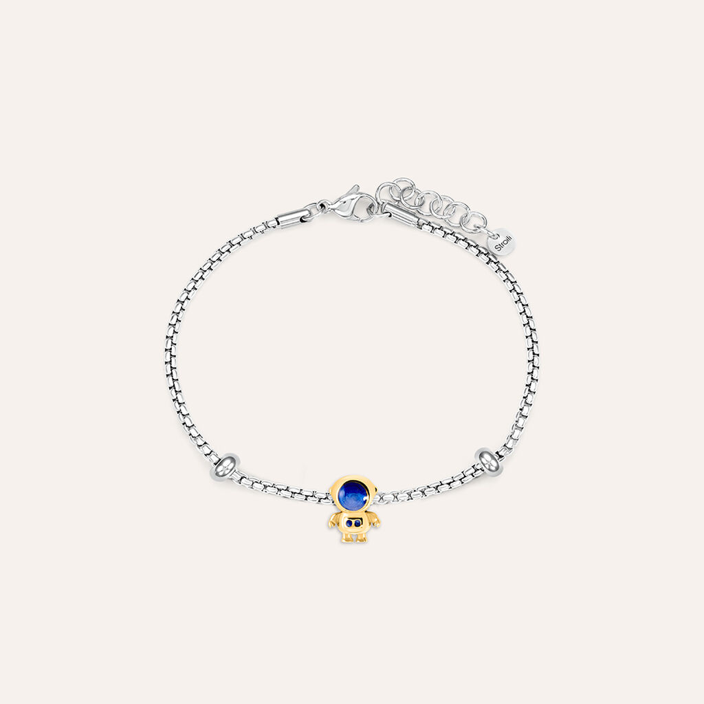 Bead Astronauta Essential Code Acciaio Dorato