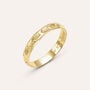Fede Classica Diamantata 3 mm Oro Giallo