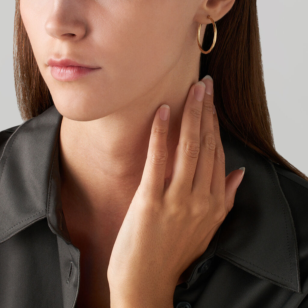 Orecchini A Cerchio Toujours Oro Giallo - Orecchini a Cerchio Donna | Stroili