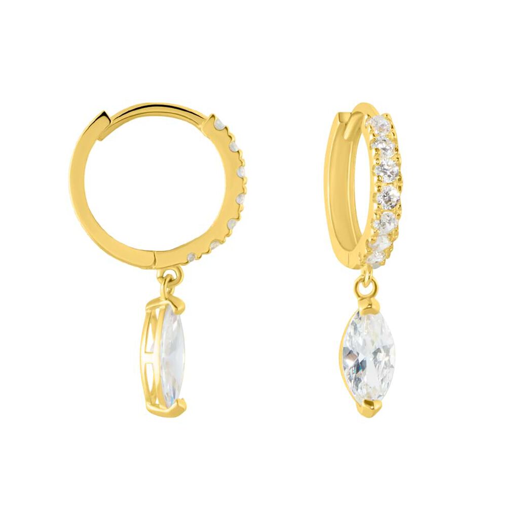 Orecchini A Cerchio Toujours Oro Giallo Cubic Zirconia - Orecchini a Cerchio Donna | Stroili
