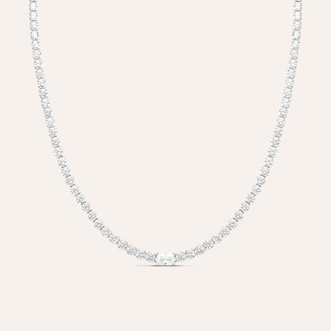 Collana Tennis Silver Elegance Argento Rodiato Cubic Zirconia - Regalo per Cerimonie Religiose Donna | Stroili