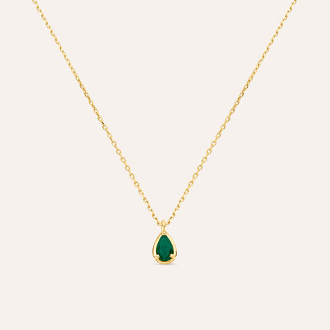 Collana Punto Luce Charlotte Oro Giallo Smeraldo - Collane Punto Luce Donna | Stroili
