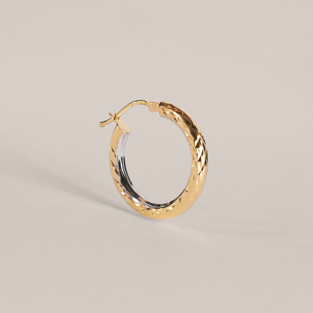 Orecchini A Cerchio Toujours Oro Bicolore