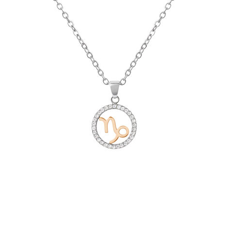 Collana Lady Chic Acciaio Bicolore Bianco / Rosa Cubic Zirconia - Collane Donna | Stroili