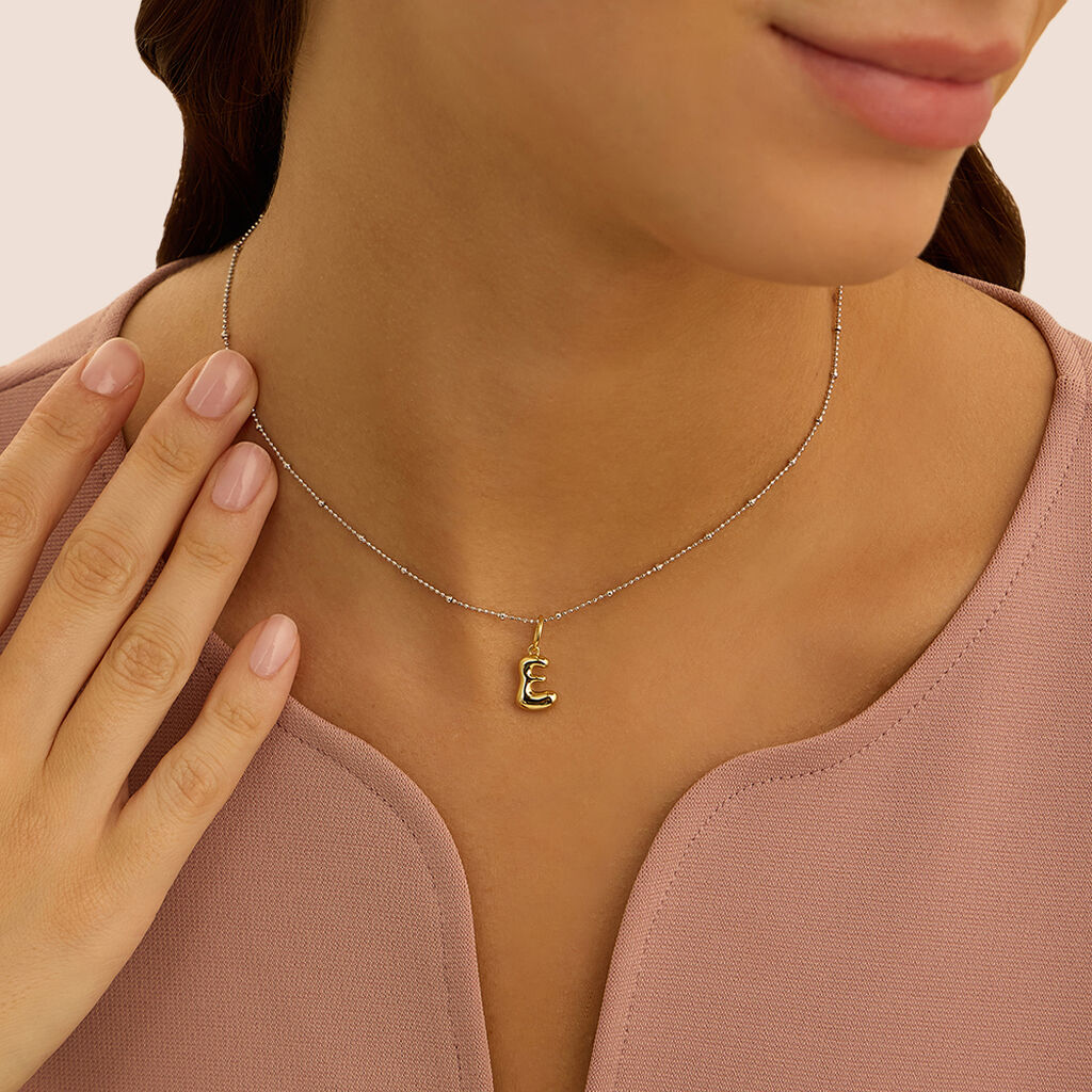 Pendente Love Beats Argento Dorato