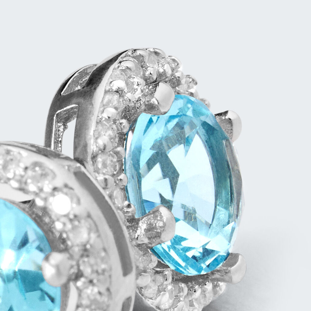 Orecchini Lobo Punto Luce Silver Rainbow Argento Rodiato Cubic Zirconia - Orecchini a Lobo Donna | Stroili