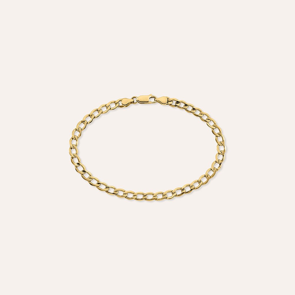 Bracciale Catena Oro Uomo Oro Giallo