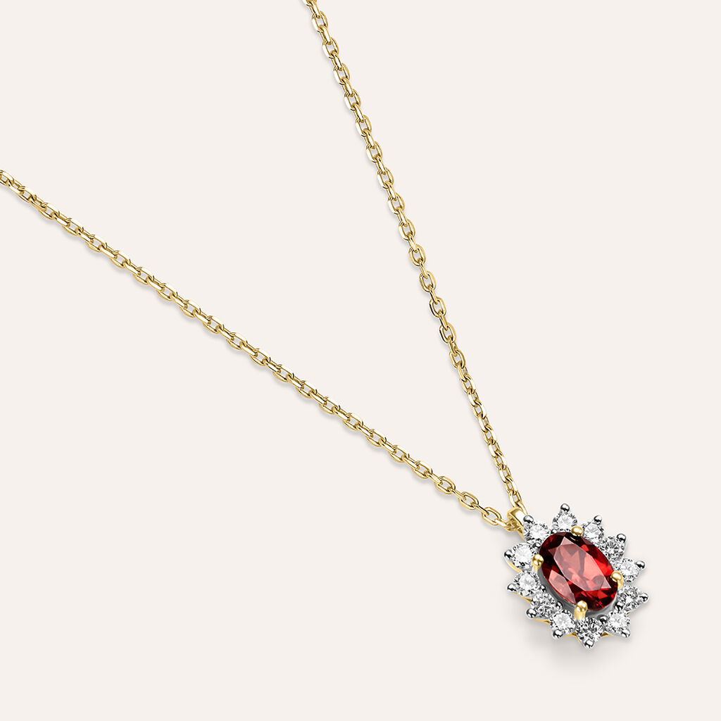 Collana Jasmine Oro Giallo Rodolite Diamante - Collane Donna | Stroili