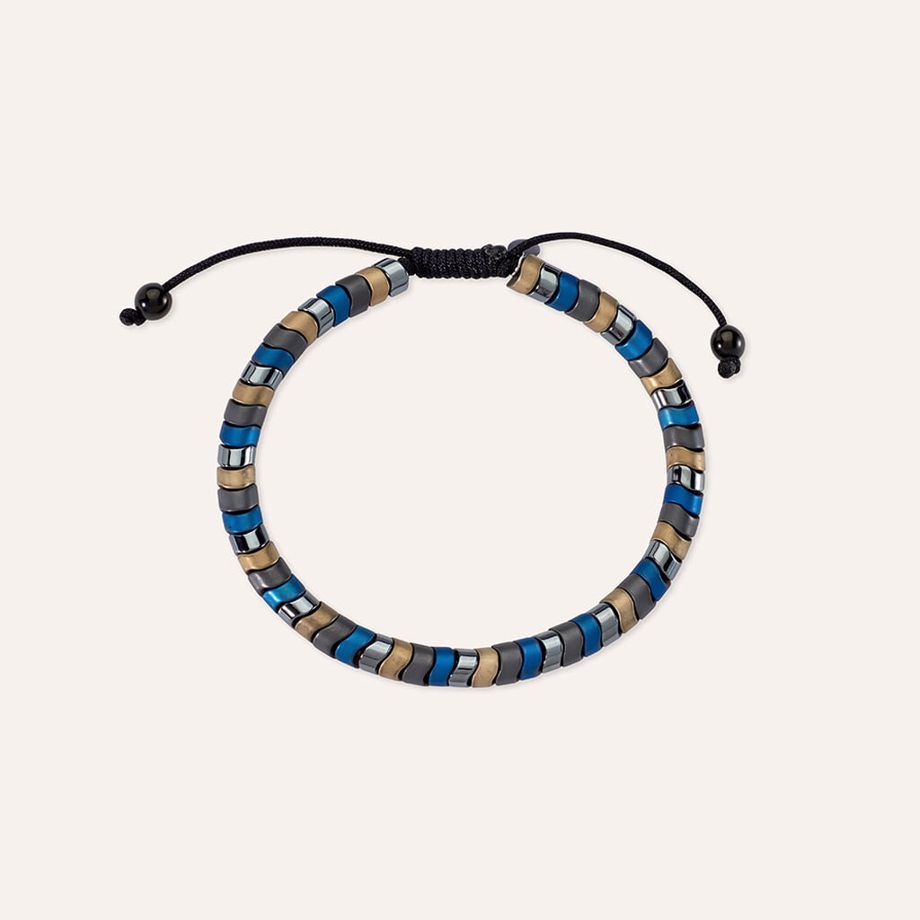 Bracciale Man Code Acciaio Nero