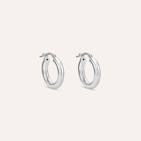 Orecchini A Cerchio Silver Collection Argento Rodiato - Orecchini a Cerchio Donna | Stroili