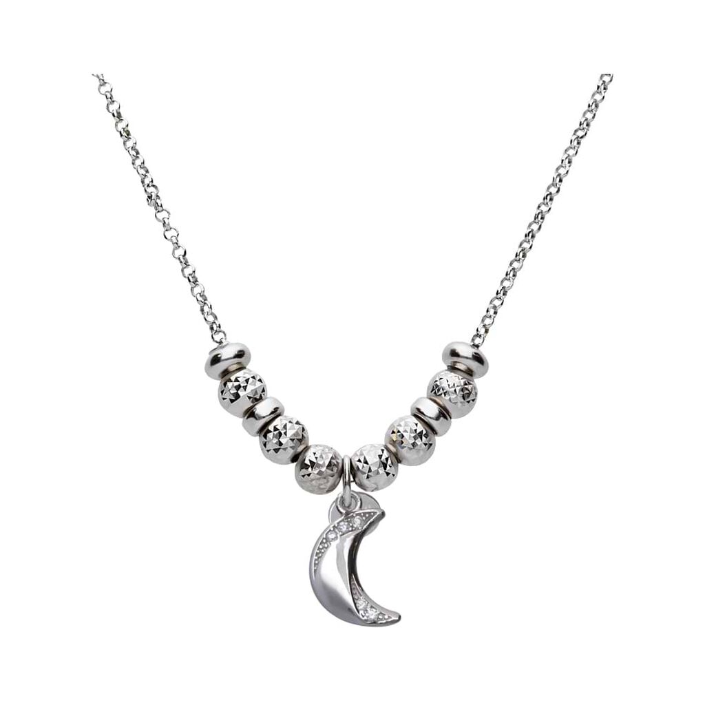 Pendente Love Beats Argento Rodiato Cubic Zirconia