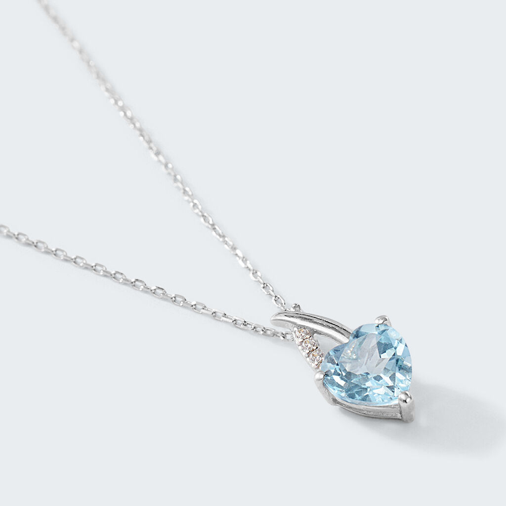 Collana Amélie Oro Bianco Topazio Cubic Zirconia - Collane Donna | Stroili