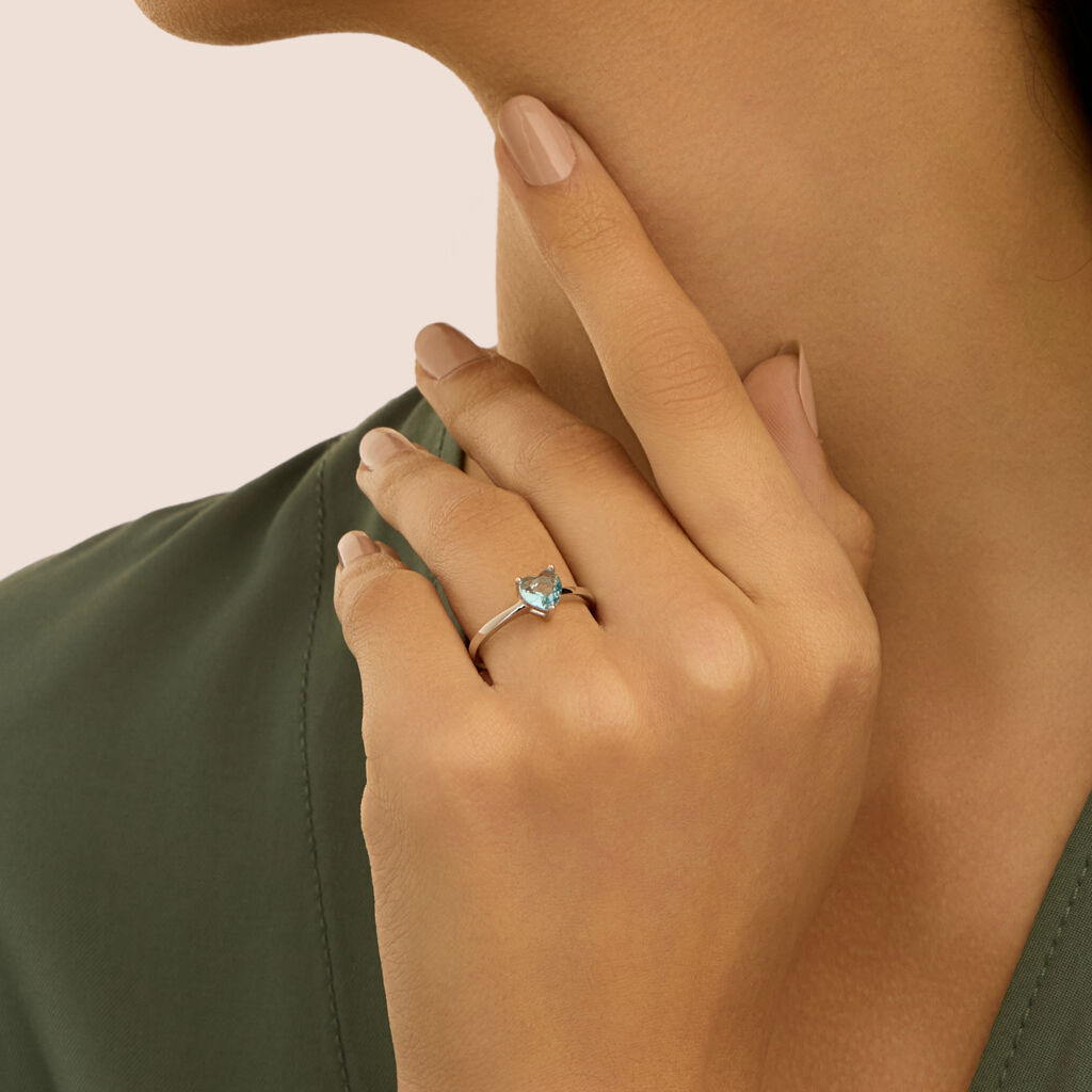 Anello Solitario Silver Rainbow Argento Rodiato Cubic Zirconia - Anelli con Pietre Donna | Stroili
