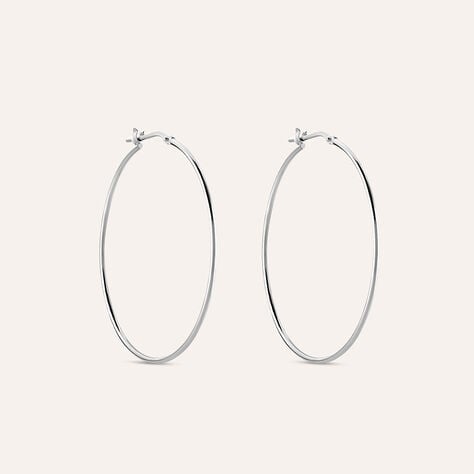 Orecchini A Cerchio Silver Collection Argento Rodiato - Orecchini a Cerchio Donna | Stroili