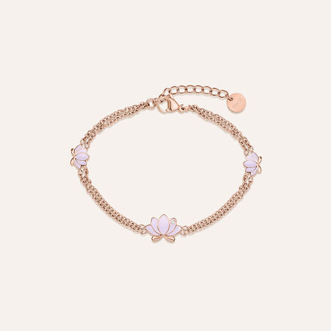 Bracciale Lady Sweet Acciaio Rosa Cristallo - Bracciali Donna | Stroili