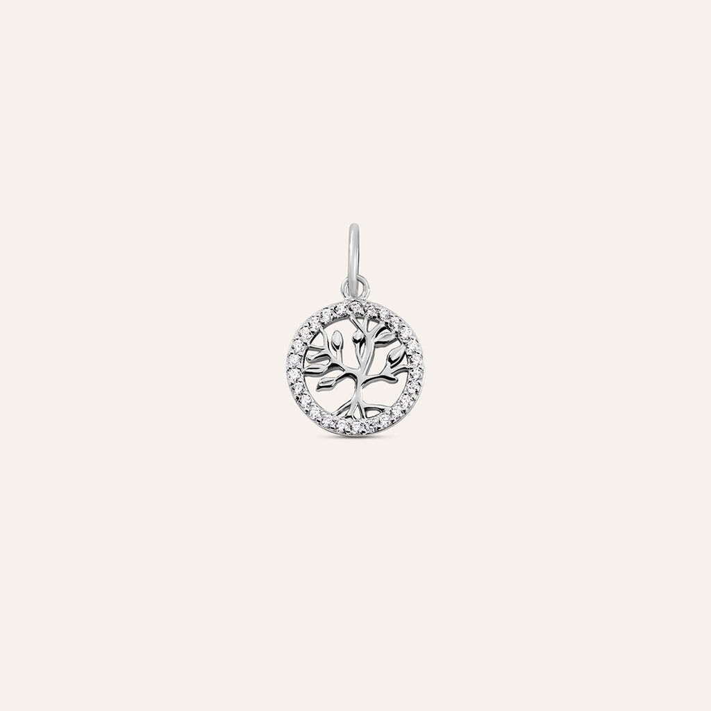 Pendente Love Beats Argento Rodiato Cubic Zirconia