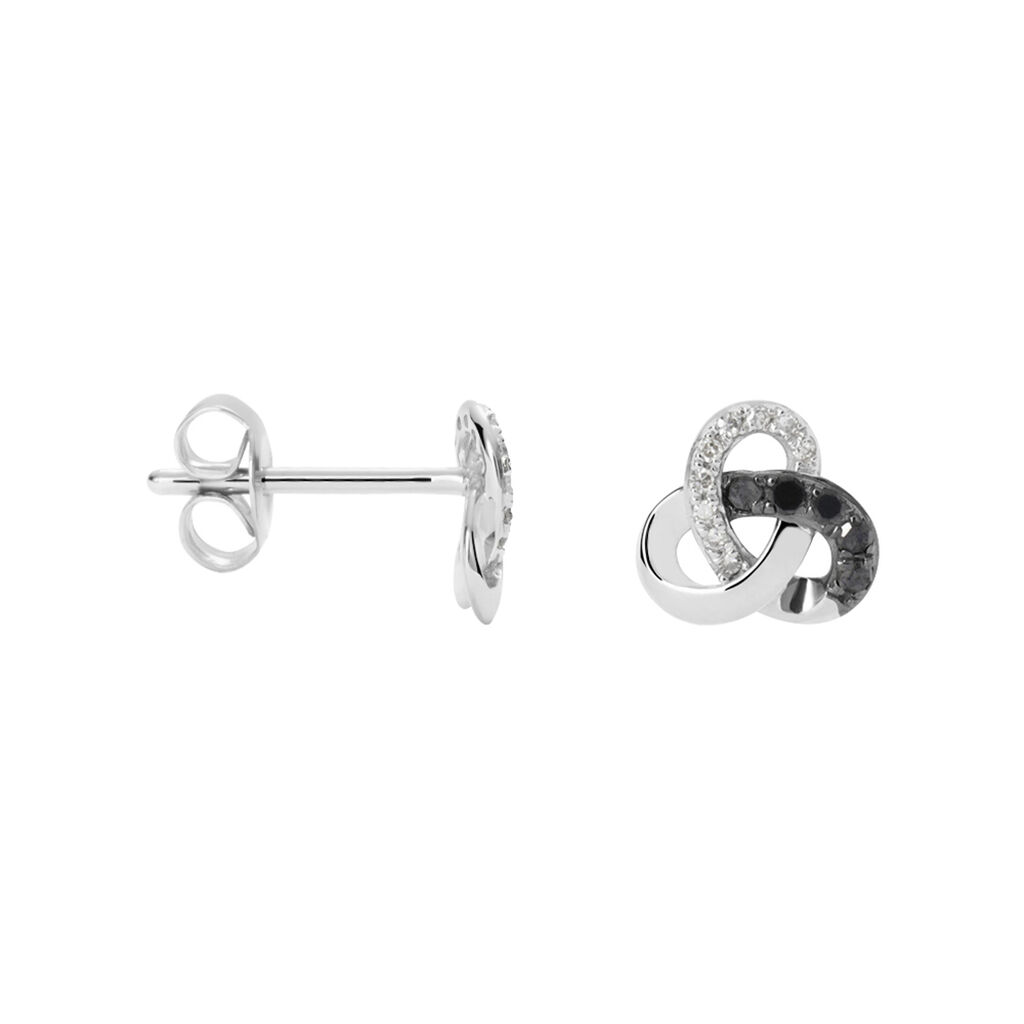 Orecchini Lobo Sophia Oro Bianco Diamante - Orecchini a Lobo Donna | Stroili