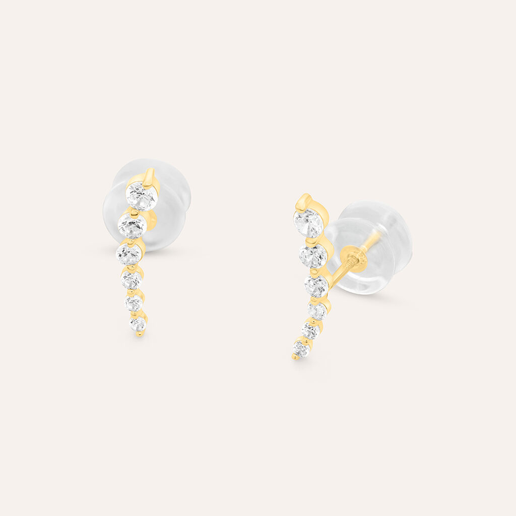 Orecchini Pendenti Claire Oro Giallo Cubic Zirconia