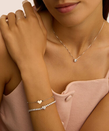Bracciale Tennis Silver Elegance Argento Rodiato Cubic Zirconia