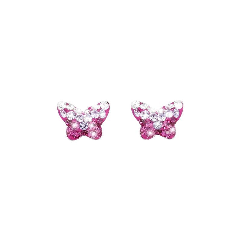 Orecchini Lobo Silver Baby Argento Rodiato Cristallo - Orecchini a Lobo Bambino | Stroili