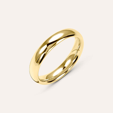 Fede Comoda Leggera 4 mm Oro Giallo - Anelli con Incisione Unisex | Stroili