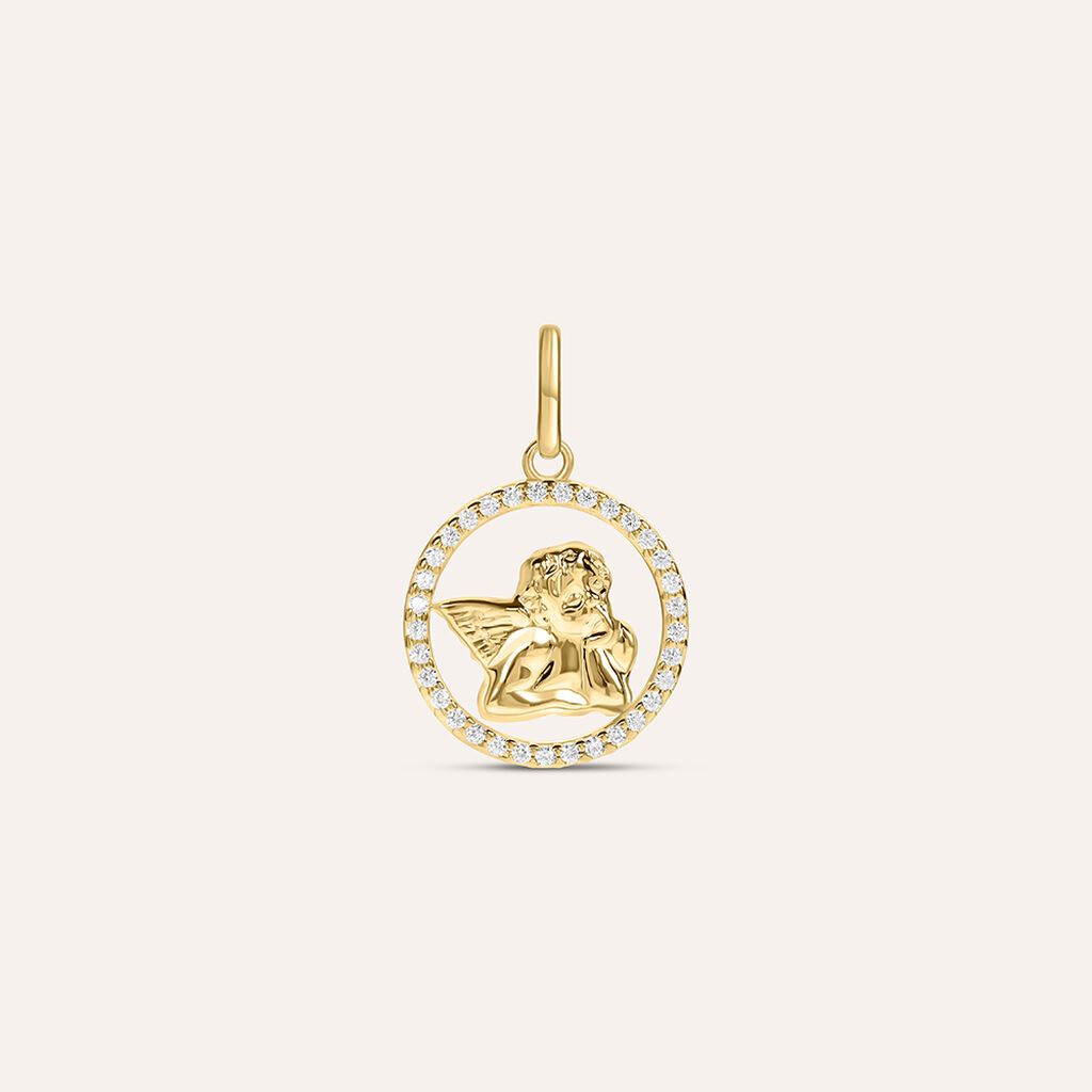 Pendente Holy Oro Giallo Cubic Zirconia