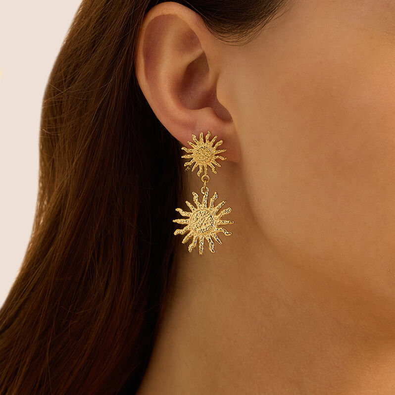 Orecchini Pendenti Radiance Acciaio Dorato - Orecchini Pendenti Donna | Stroili