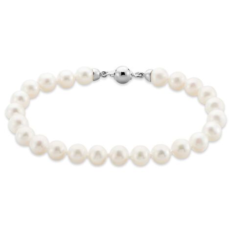 Bracciale Gabrielle Oro Bianco Perla D'Acqua Dolce - Bracciali Donna | Stroili